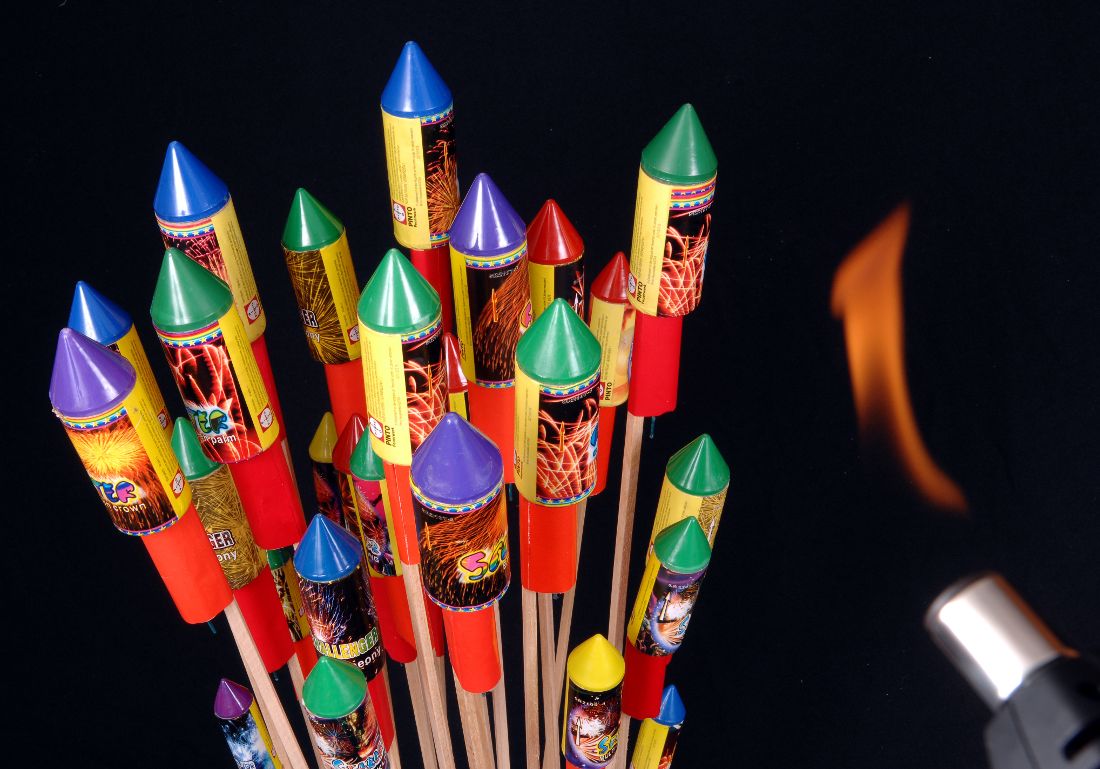 <p>Feuerwerk ohne Unfälle</p>